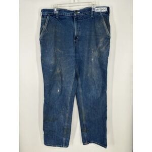 VTG Carhartt Jeans 38x32 382-83 Dungaree Fit Carpenter Work Pants Baggy Distress